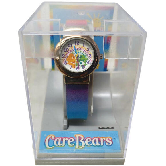 Vintage Care Bears Analog Wrist Watch Tenderheart and Lucky Bears New in Case